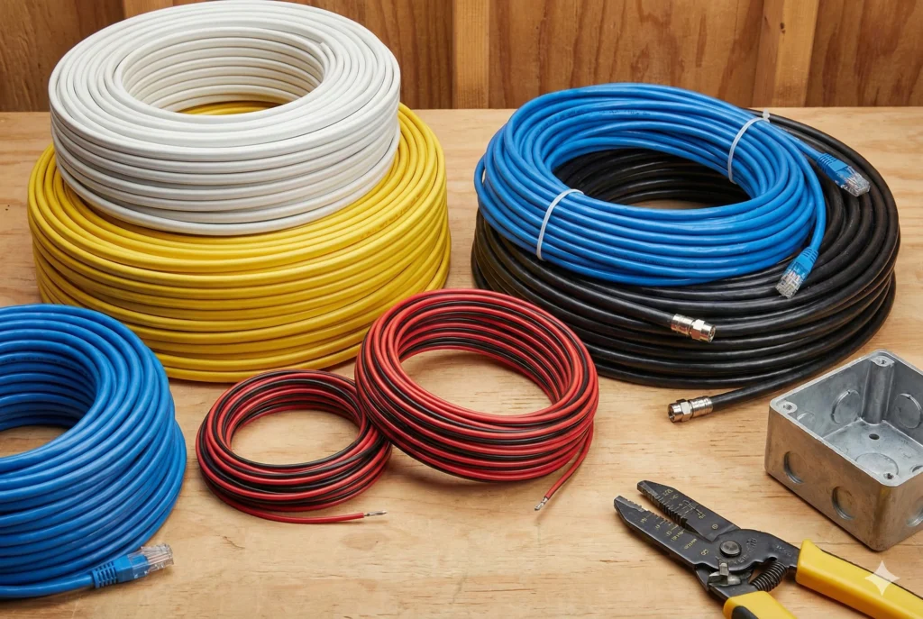 different types of wires
